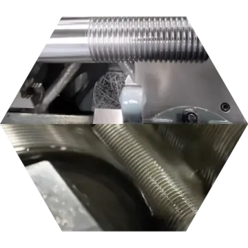 Thread rolling on bolts and studs