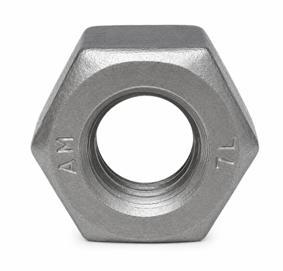 ASTM A194 Grade 7L & 7M Heavy Hex Nuts (ASTM A194/A194M Grade 7L / Grade 7M) - Grade 7L / Grade 7M - ASTM A194 Grade 7L impact-tested / Grade 7M controlled-hardness alloy steel - hex body with internal thread; primary product view