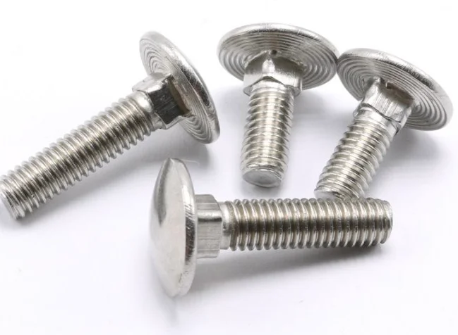 DIN 603 Carriage Bolts - 4.6 / 4.8 / 8.8 - Carbon Steel / Alloy Steel - round head with square neck and threaded shank; additional product view 3