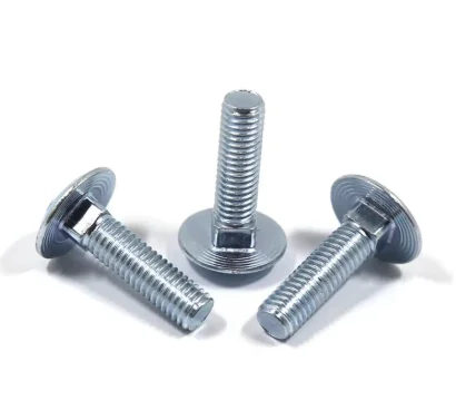 DIN 603 Carriage Bolts - 4.6 / 4.8 / 8.8 - Carbon Steel / Alloy Steel - round head with square neck and threaded shank; primary product view