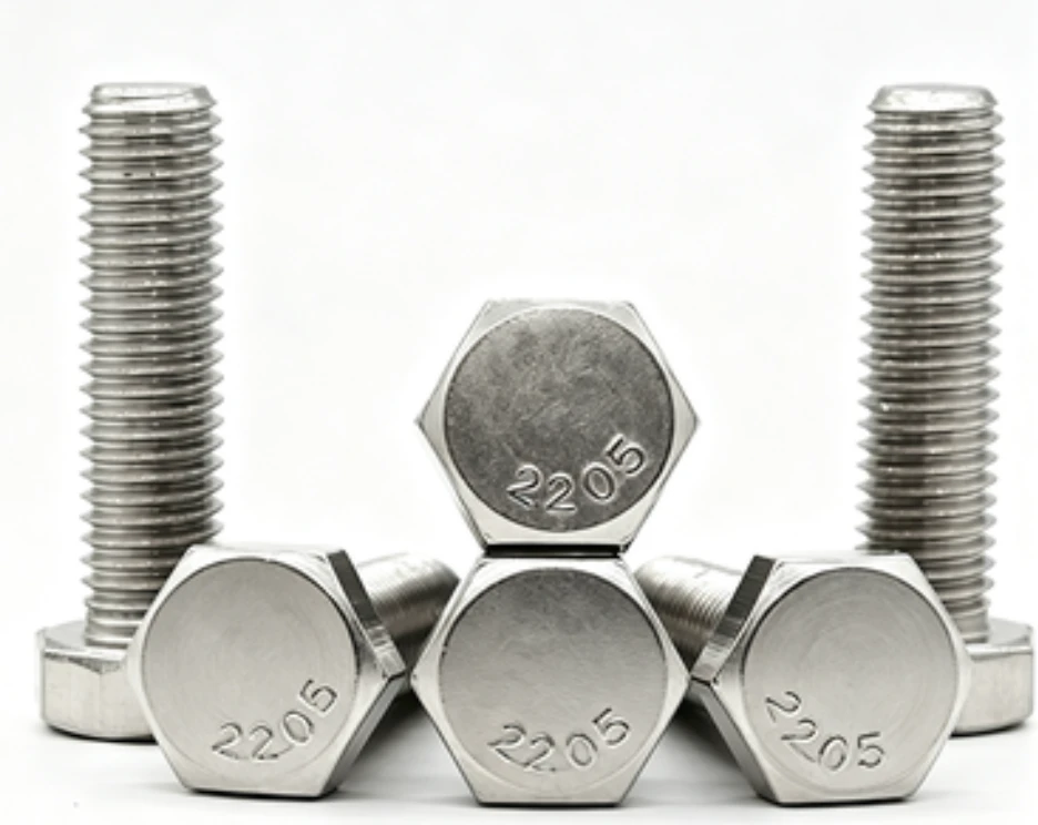 Duplex Hex Head Bolts (DIN 931 / DIN 933) - UNS S32205 / S32750 - Duplex 2205 / Super Duplex 2507 - hex head with threaded shank; primary product view