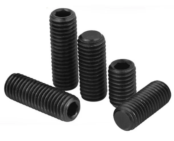 DIN 913 Flat Point Set Screws (ISO 4026) - 14H / 22H / 33H / 45H - Carbon Steel / Alloy Steel - internal hex drive with flat point; additional product view 3