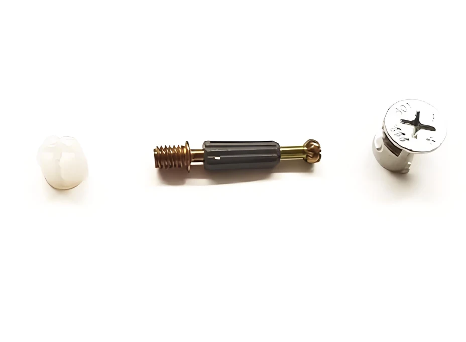 Minifix 3-in-1 Furniture Connector (OEM / Furniture connector system) - Furniture hardware grade / OEM - Zinc alloy cam / carbon steel connecting bolt / PA plastic sleeve - product geometry and dimensional form; additional product view 4
