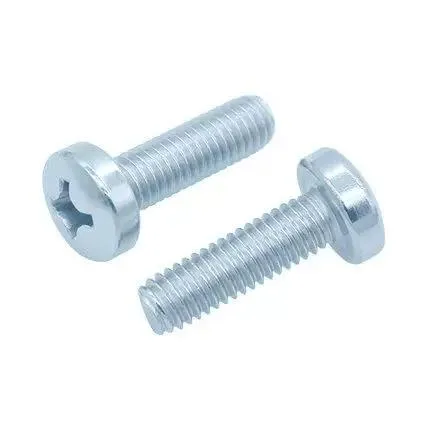 Pan Head Screws (DIN 7985 / ISO 7045) - 4.8 / 8.8 - C1022 Steel - rounded pan head with recessed drive; alternate product view