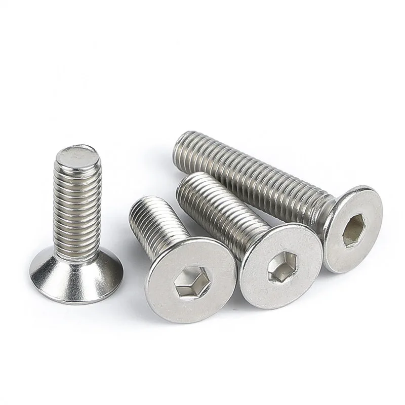 Stainless Countersunk Socket Screws (ISO 10642 / DIN 7991) - A4-80 - SS316 - countersunk head for flush installation; alternate product view