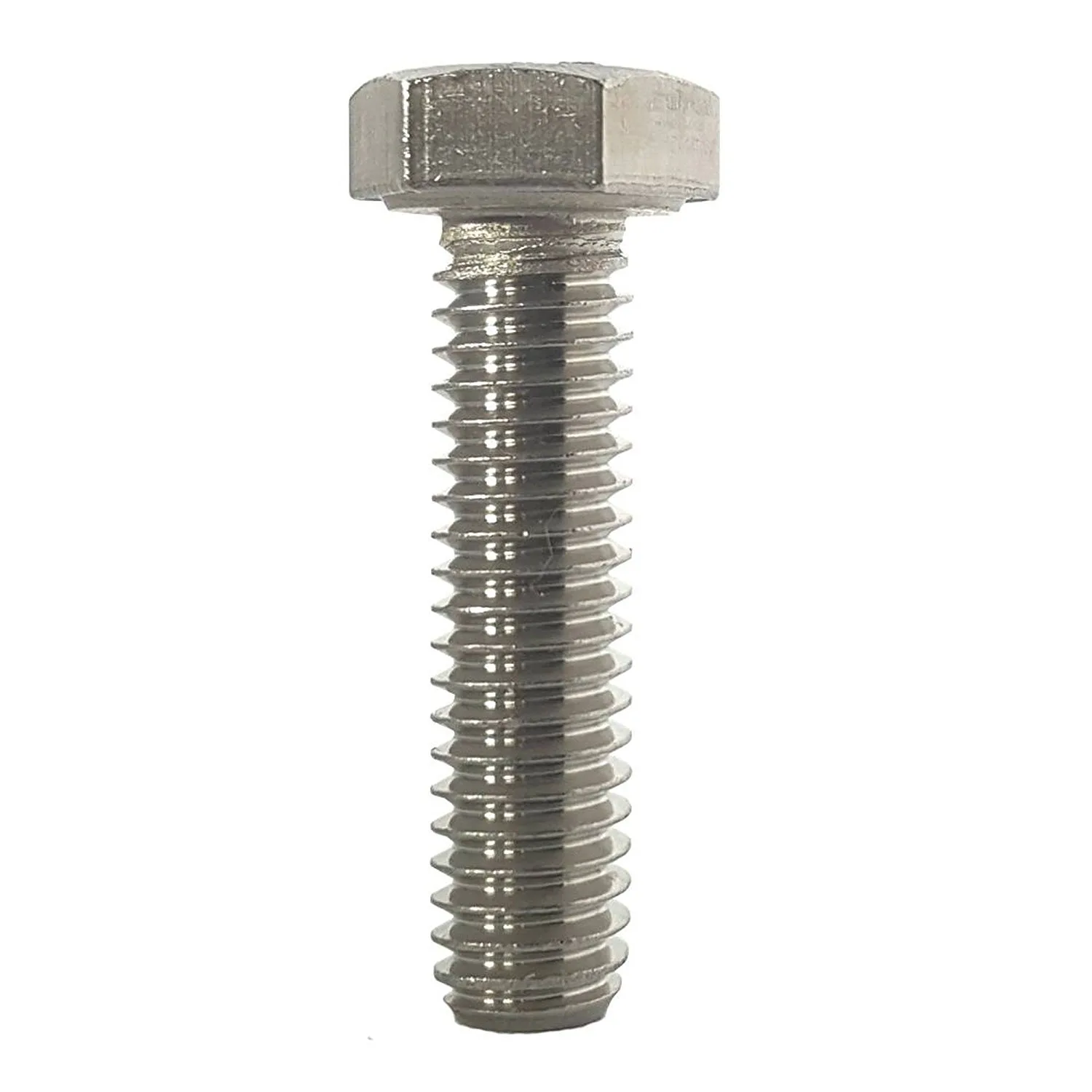 Stainless Hex Head Bolts (Full Thread) (DIN 933 / ISO 4017) - A2-70 / A4-80 - SS304 / SS316 - continuous thread along the fastener body; alternate product view