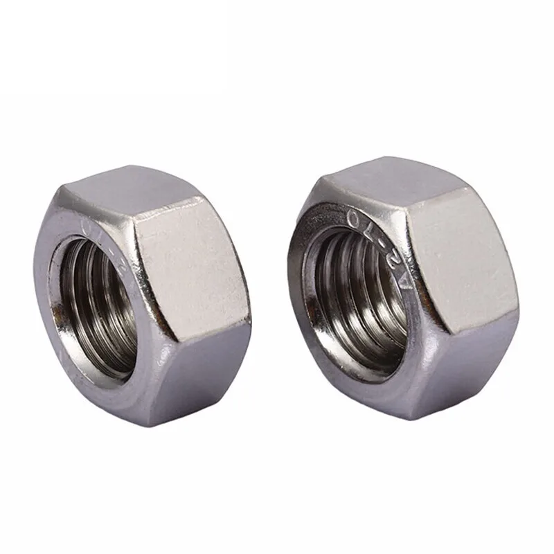 Stainless Hex Nuts (DIN 934 / ISO 4032) - A2-70 / A4-80 - SS304 / SS316 - hex body with internal thread; additional product view 3