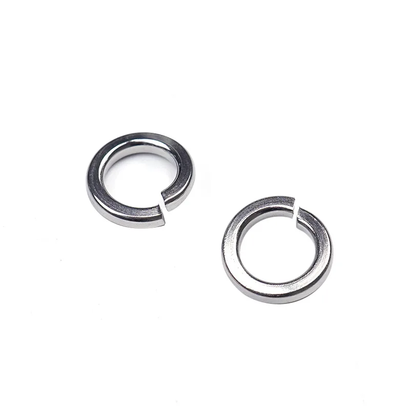 Stainless Spring Washers (DIN 127 / ISO 7980) - SS304 / SS316 - split helical spring washer profile; alternate product view
