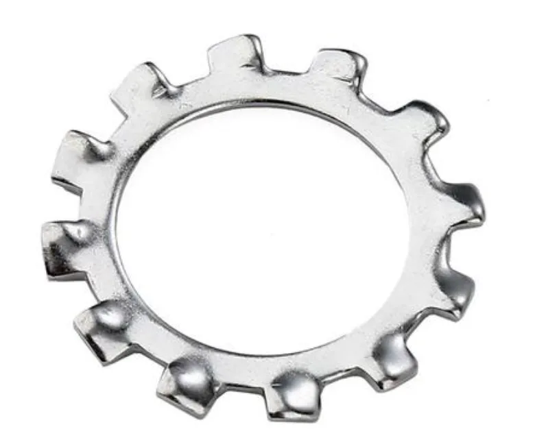 Stainless Toothed Lock Washers (DIN 6797) - SS304 / SS316 - toothed locking profile around the washer bore; alternate product view