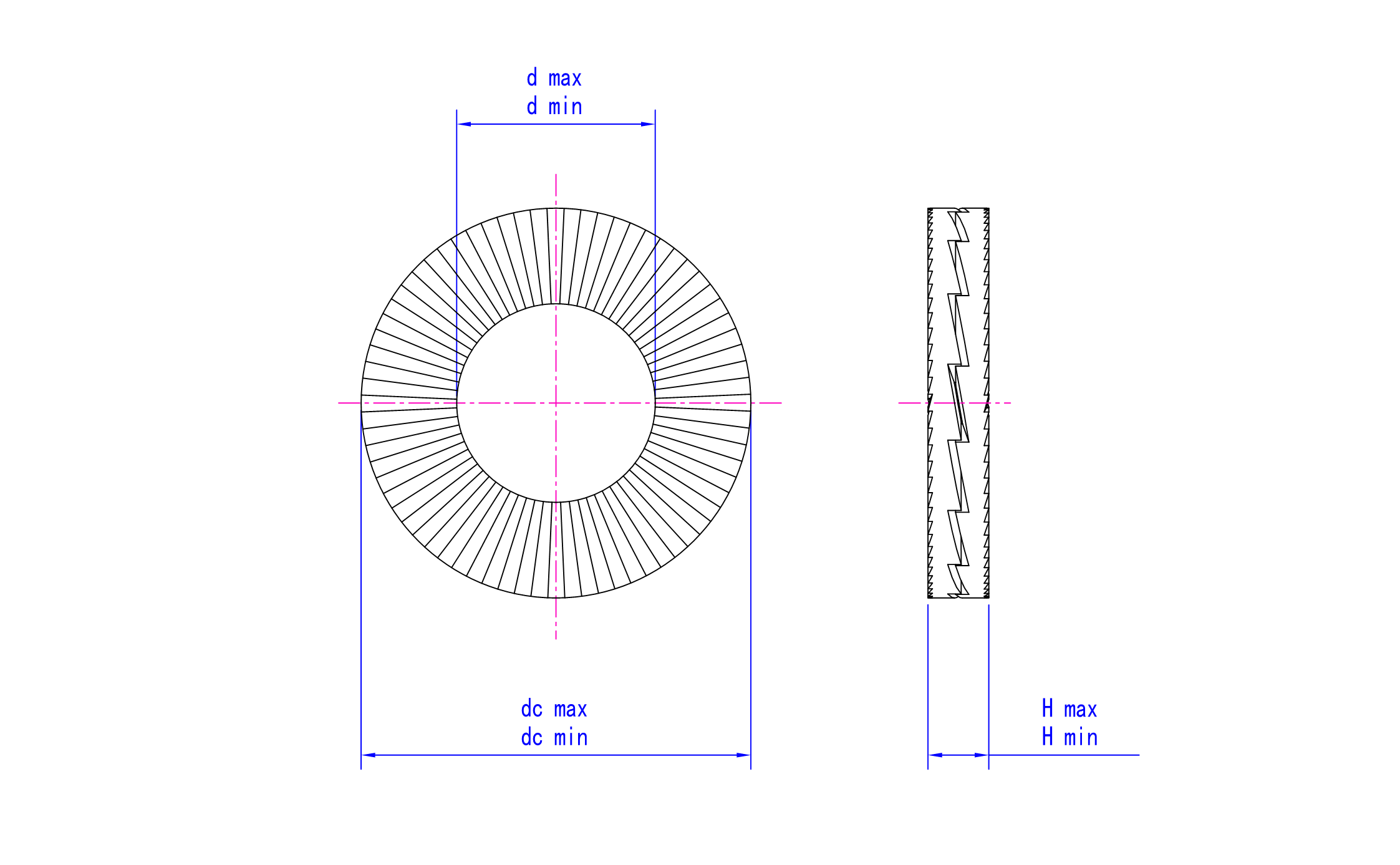 DIN 25201 technical drawing