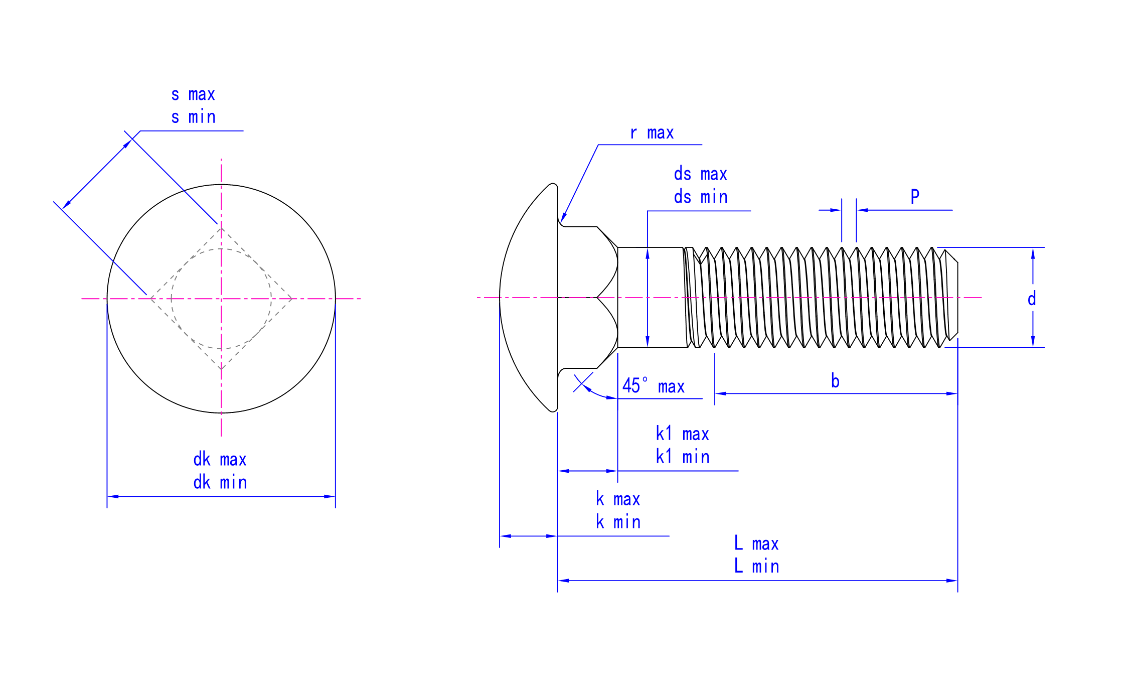 DIN 603 technical drawing