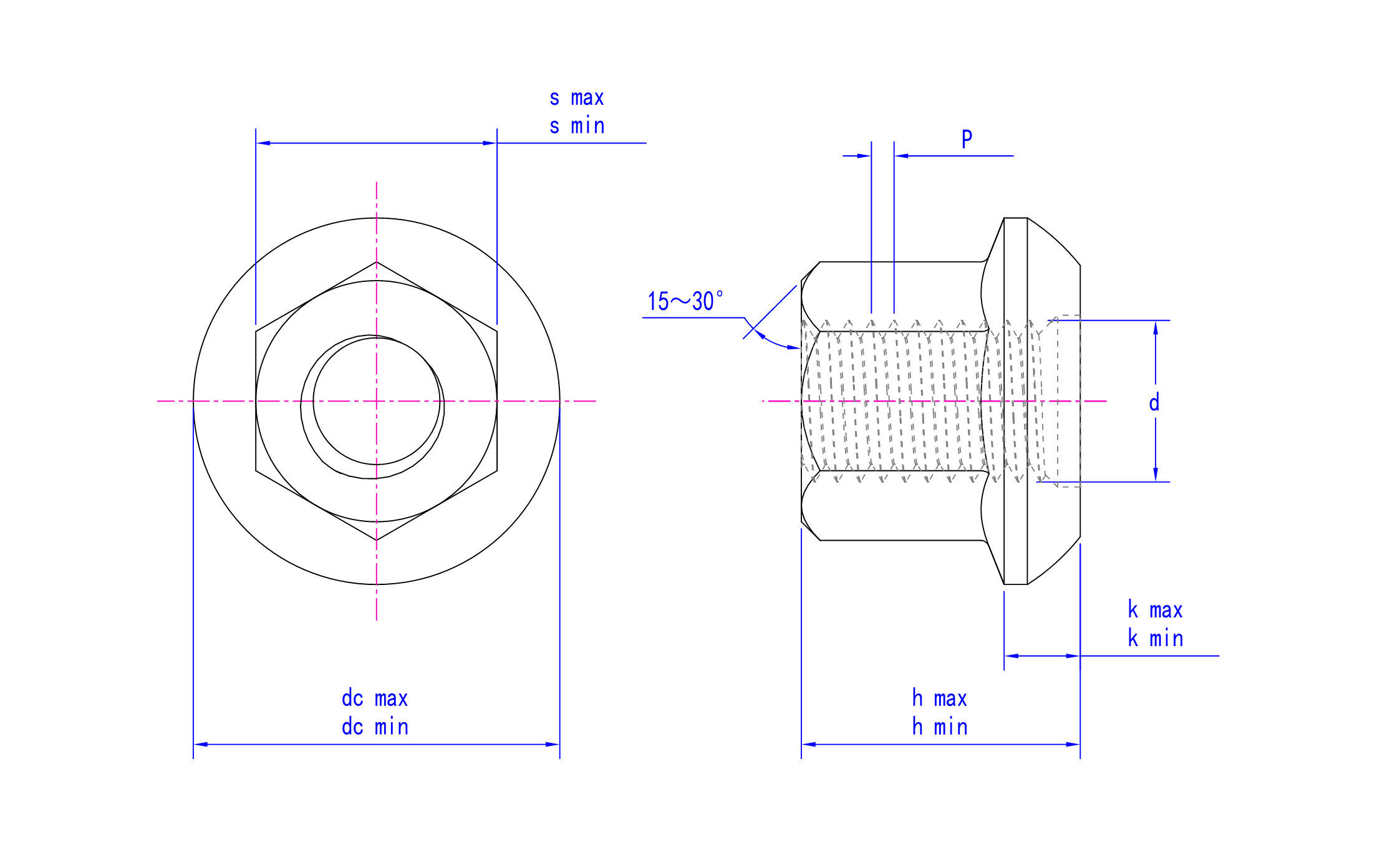 DIN 74361-2 technical drawing