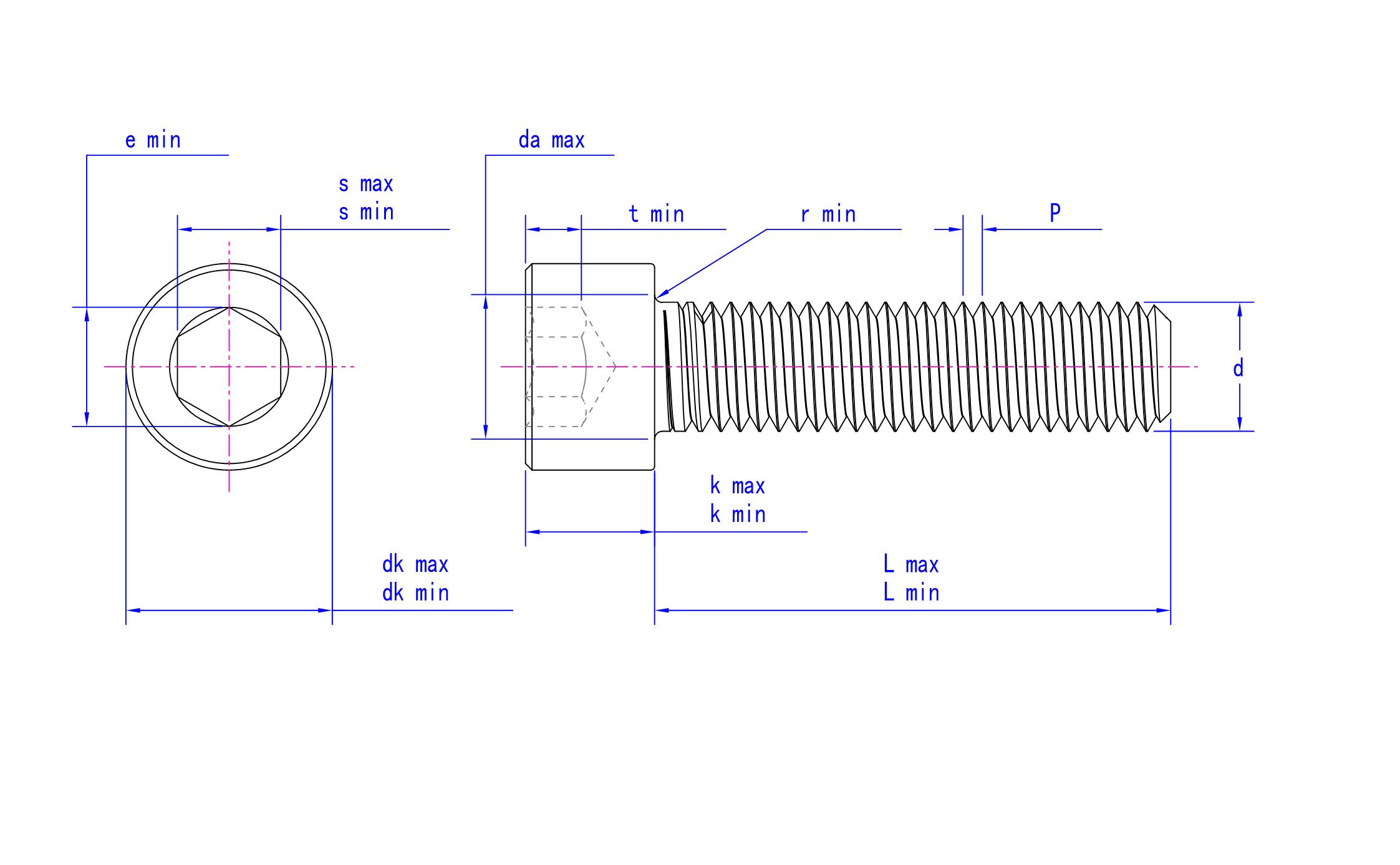 DIN 912 technical drawing