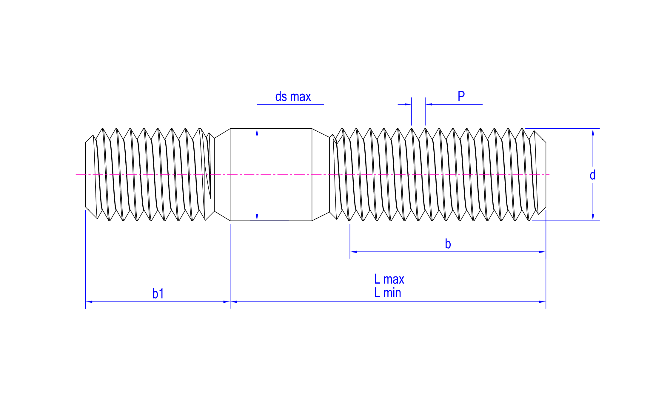 DIN 938 technical drawing